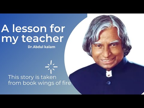 A lesson for my Teacher #storyseries #story2 of #Dr.Abdul Kalam #verymotivational story