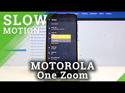 How to Change Slow Motion Size in Motorola One Zoom - Update Camera Settings