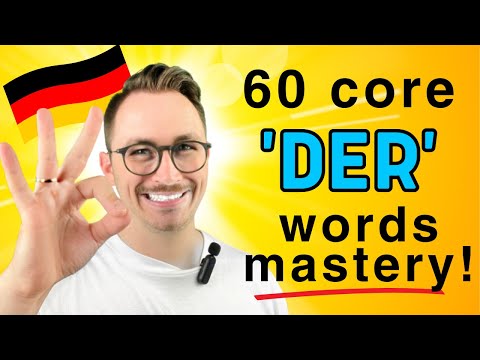 Elevate Your German: Master 60 Core 'Der' Words with Ease! - learn German articles with a German
