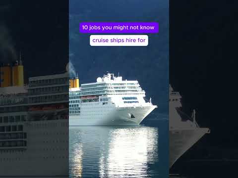 10 surprising jobs cruise ships hire for 😱