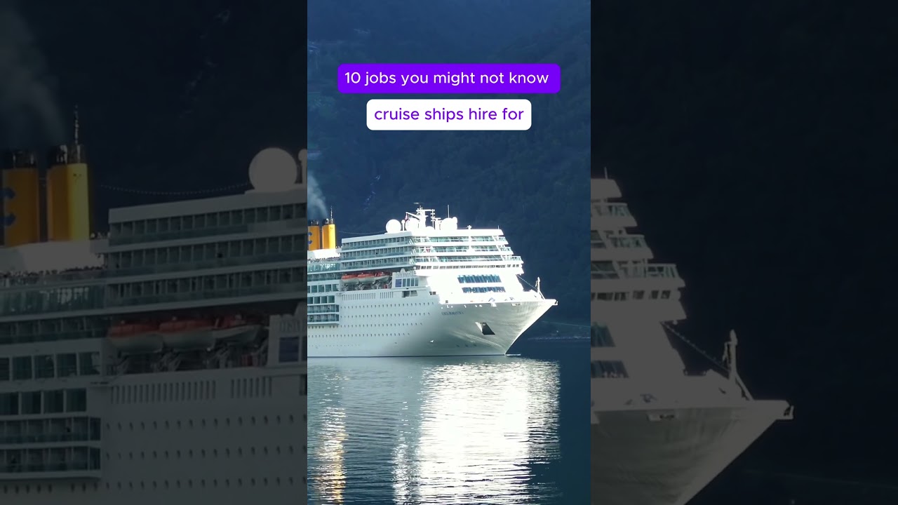 10 surprising jobs cruise ships hire for 😱