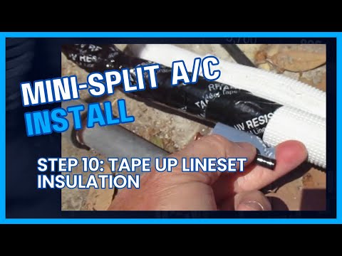 Mini-Split Lineset Taping and Securing