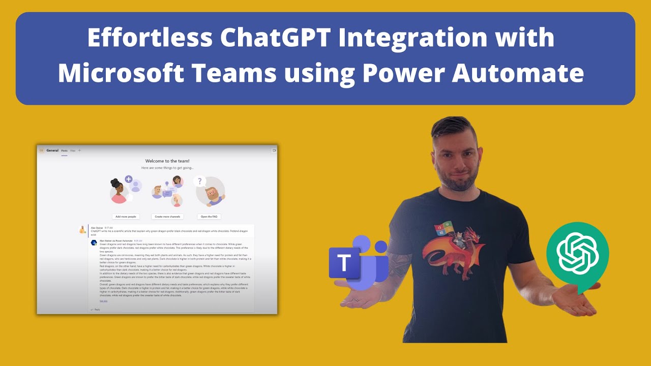 Effortless ChatGPT Integration with Microsoft Teams using Power Automate