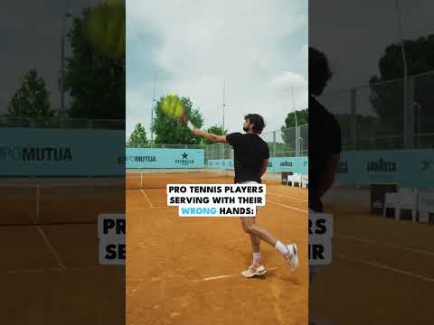 Tennis Serves: Dominant vs Wrong Hand 🤣