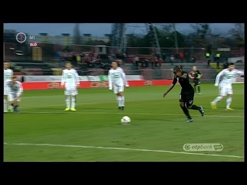 Perea Valencia gólja a Budapest Honvéd - DVSC-TEVA mérkőzésen