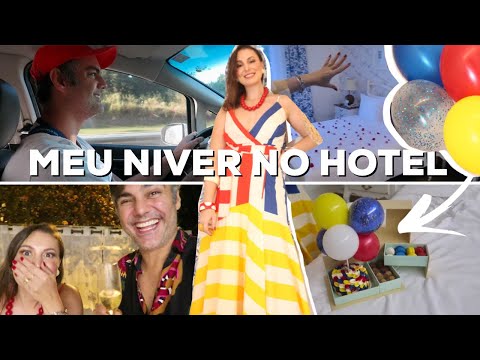 MEU ANIVERSÁRIO DE 35 ANOS! FIZEMOS UMA FESTA NO QUARTO DO HOTEL | PAULO É MUITO DOIDO | VLOG