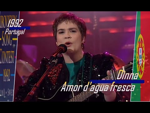 eurovision 1992 Portugal 🇵🇹 Dina - Amor De Água Fresca ᴴᴰ
