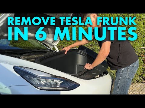 5 EASY STEPS TO REMOVE TESLA MODEL Y FRUNK & FIXING PARKING SENSORS