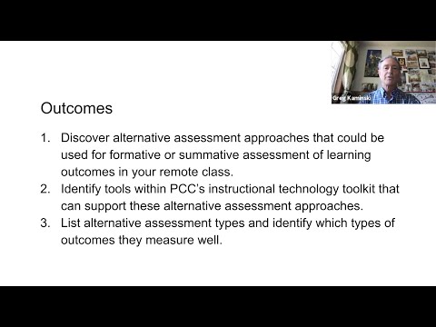 Alternative Assessment Strategies in Online Learning--Greg Kaminski
