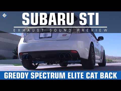 Greddy 08+ STI Spectrum Elite Cat Back Exhaust Sound Clip