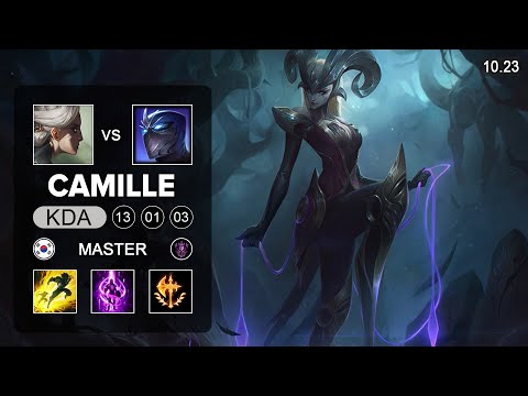 TES 369 Camille Top vs Shen - KR Master Patch 10.23