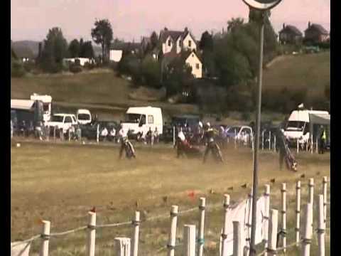 British grass track championship 250 Race 1 Heat 2 (neil Taylor's crash) 21/08/11
