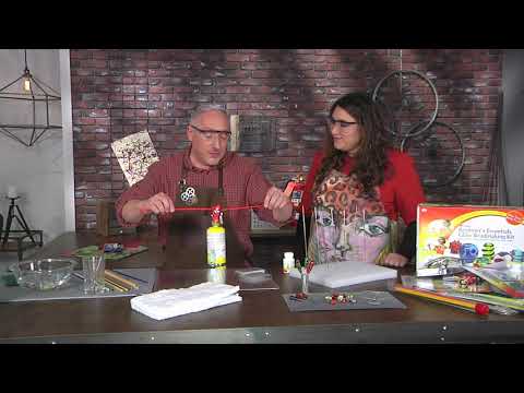 How to use lamp work beads in a design on Make It Artsy with Joe Rotella (411-3)