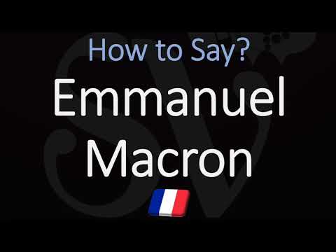 How to Pronounce Emmanuel Macron? (CORRECTLY) French Pronunciation (Native Speaker)