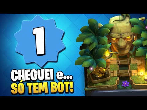 Nível 1 CHEGUEI na ARENA 9 do Clash Royale e só tem BOT