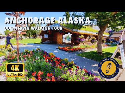 Walk Downtown Anchorage: Uncover Alaska's Largest City | 4K60fps | Captions