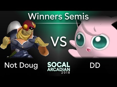 SoCal Arcadian 2018 - Not Doug (Falcon) VS DD (Jigglypuff) - SSBM Top 8 - Winners Semis