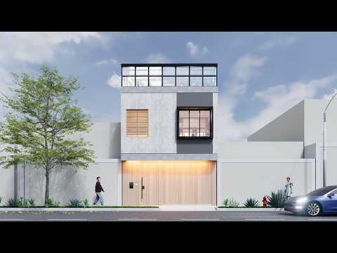 PROYECTO VIVIENDA UNIFAMILIAR 120.00 M2 SANTA ROSA - DISEÑO INTERIOR EN CHICLAYO - ZCB ARQUITECTOS