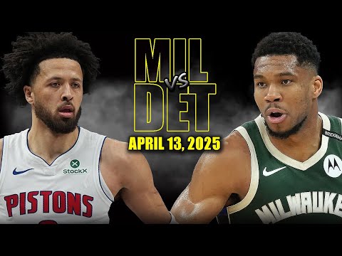 Milwaukee Bucks vs Detroit Pistons Full Game Highlights - April 13, 2025 | NBA Regular Season