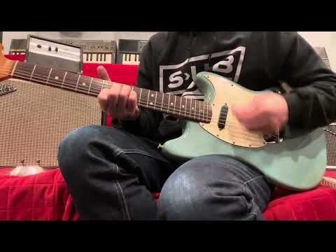 1966 USA Fender Musicmaster II Daphne Blue ES Stamped + OHSC Silver Case Beauty image 26