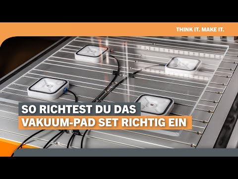 Vakuum-Pads richtig spannen: STEPCRAFT V-Pad 55 SP Set (D-/M-Serie) | Setup & Tipps