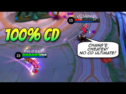 NO COOLDOWN ULT? Layla Thought I Hack (Chang'e Best Build in Mobile Legends | Crazy Giveaway)