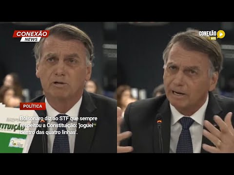 Vídeo: Bolsonaro diz ao STF que sempre respeitou a Constituição: 'joguei dentro das quatro linhas'.