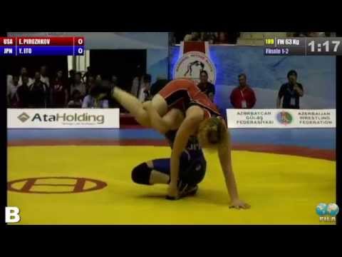 Finale 1-2 Female Wrestling 63 Kg (USA) Elena Sergey PIROZHKOV vs (JPN) Yurika ITO