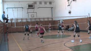 preview picture of video 'DDM HIPPO Kuřim - Sokol Husovice 3.set kadetky volejbal přebor JMK.mpg'