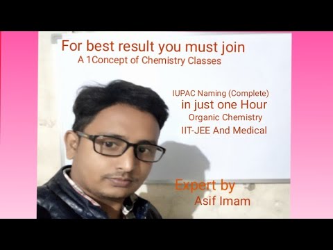 IUPAC Naming (Complete) in just one hour Organic Chemistry class 11th, 12th,  IIT-JEE And Medical 01