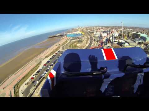 The Big One / Pepsi Max - Blackpool Pleasure Beach front seat on ride POV 2.7k