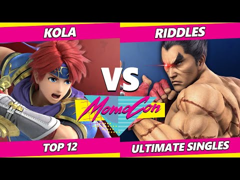 MomoCon 2022 Top 12 - Riddles (Kazuya) Vs. Kola (Roy, Cloud) SSBU Ultimate Tournament