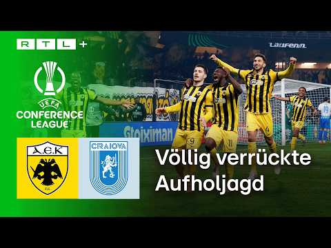 AEK Athen vs. Universitatea Craiova - Highlights | UEFA Conference League | RTL Sport