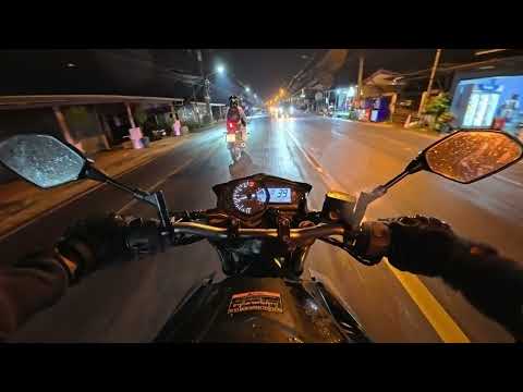 Night ride in Phuket | YAMAHA MT-03 2016 POV