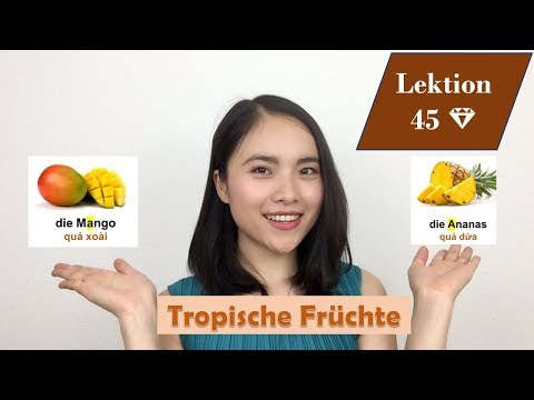 Lektion 45 💎 Wortschatz I Tropische Früchte (trái cây miền nhiệt đới) I (A1)
