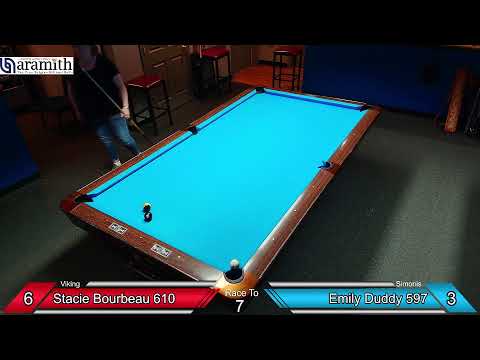 J Pechauer Custom Cues NE Women's Tour - Top 4: Stacie Bourbeau vs. Emily Duddy