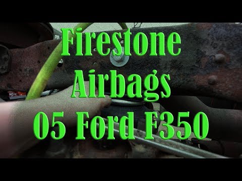 Installing Firestone Air Bags On My 2005 Ford F350 Powerstroke