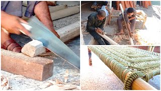 Traditional Charpayi (Cot) Banane Ka Tariqa | Step-by-Step Handmade Cot Making Guide