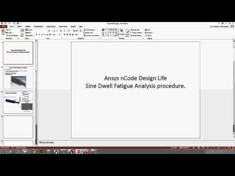Ansys nCode: Sine Dwell Fatigue Analysis Part1