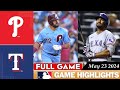Philadelphia Phillies Vs. Texas Rangers FULL GAME HIGHLIGHTS May 23, 2024 | 2024 MLB Season