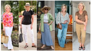 Download the video "Natural Older Women OVER 50 60 70 | Summer Fashion 2025 For Women #womenoutfitsideas"