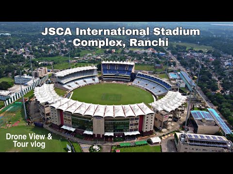 JSCA International Stadium Complex Ranchi | Ranchi Stadium | Drone view & Tour vlog
