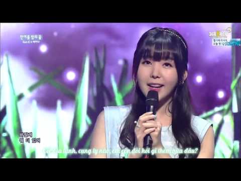 [Vietsub] San E, Raina - A midsummer night's sweetness @140622 Inkigayo {Playgirlz Team @360kpop}