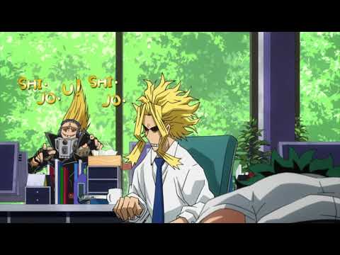 present mic calls all might emo