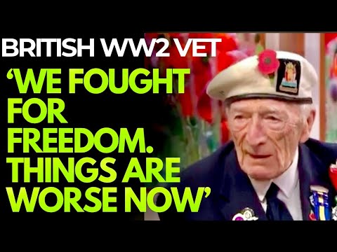 WW2 VET BREAKS DOWN when asked about Remembrance Day - "The sacrifice wasn't worth what we have now"