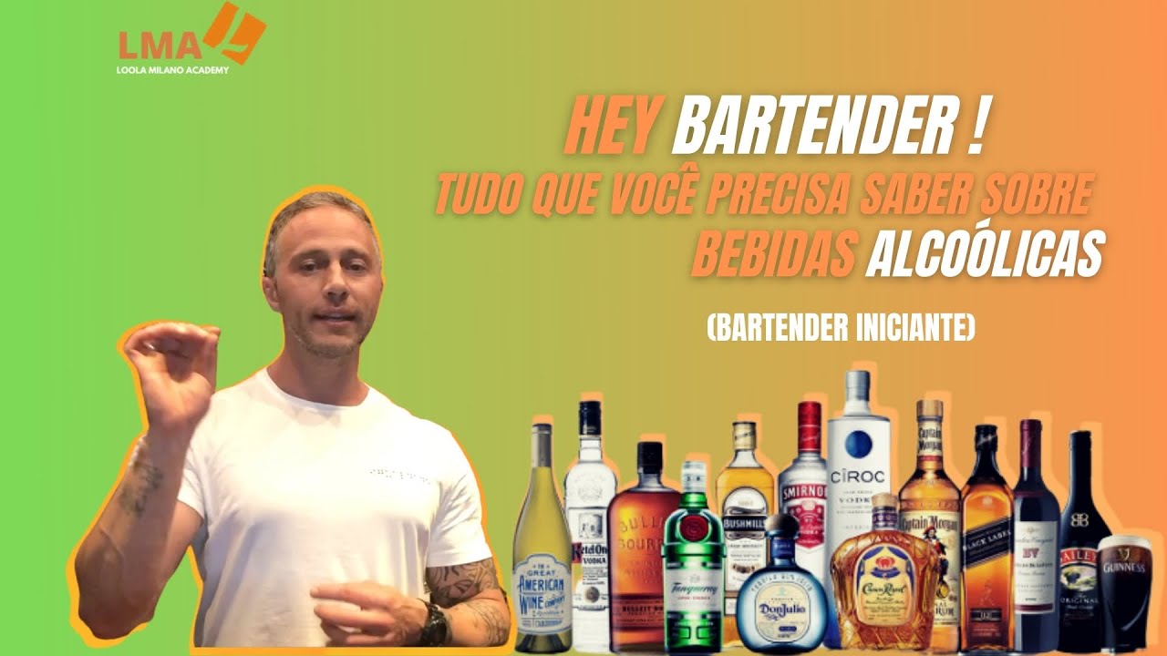 Hey BARTENDER tudo que você precisa saber sobre  Bebidas Alcoólicas (bartender iniciante)