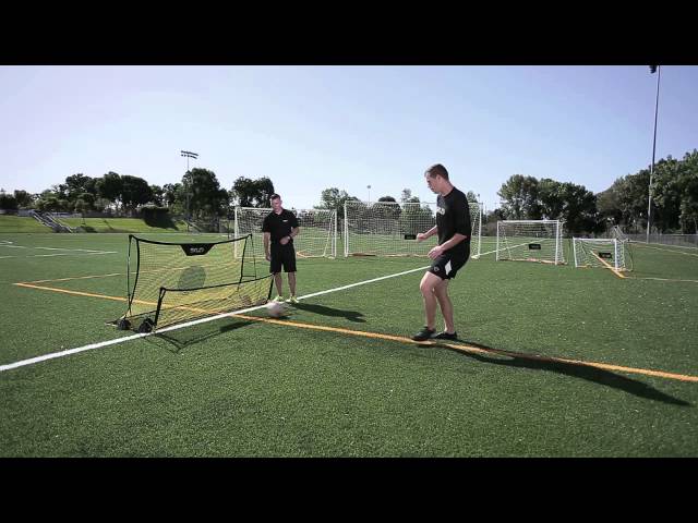 Video teaser for Passing with the Quickster Soccer Trainer