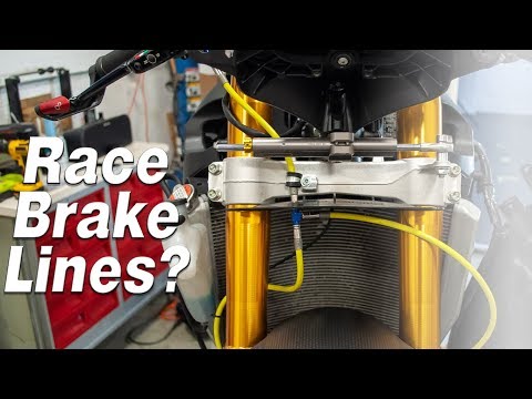Installing Non-ABS Brake Lines on the 17-19 Suzuki GSX-R1000 R | Sportbike Track Gear