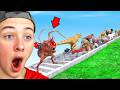 Reacting to TURBO ALIEN SURVIVAL RACE in ARBS!