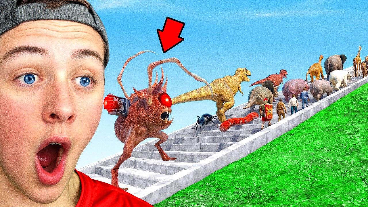 Reacting to TURBO ALIEN SURVIVAL RACE in ARBS!